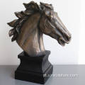 Estátua de Bronze cavalo tamanho vida antiga para venda